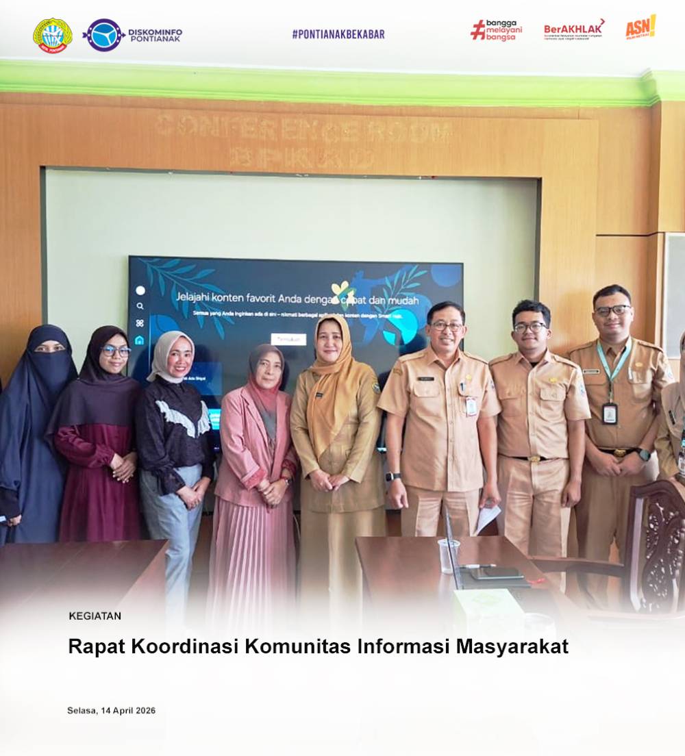 Rapat Koordinasi bersama Komunitas Informasi Masyarakat Kota Pontianak