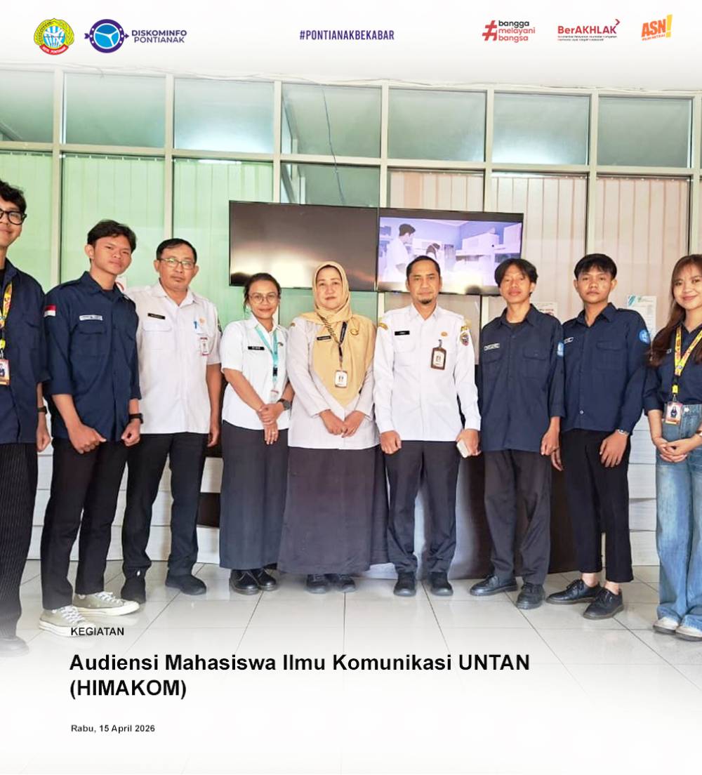 HIMAKOM Untan Audiensi ke Diskominfo Kota Pontianak