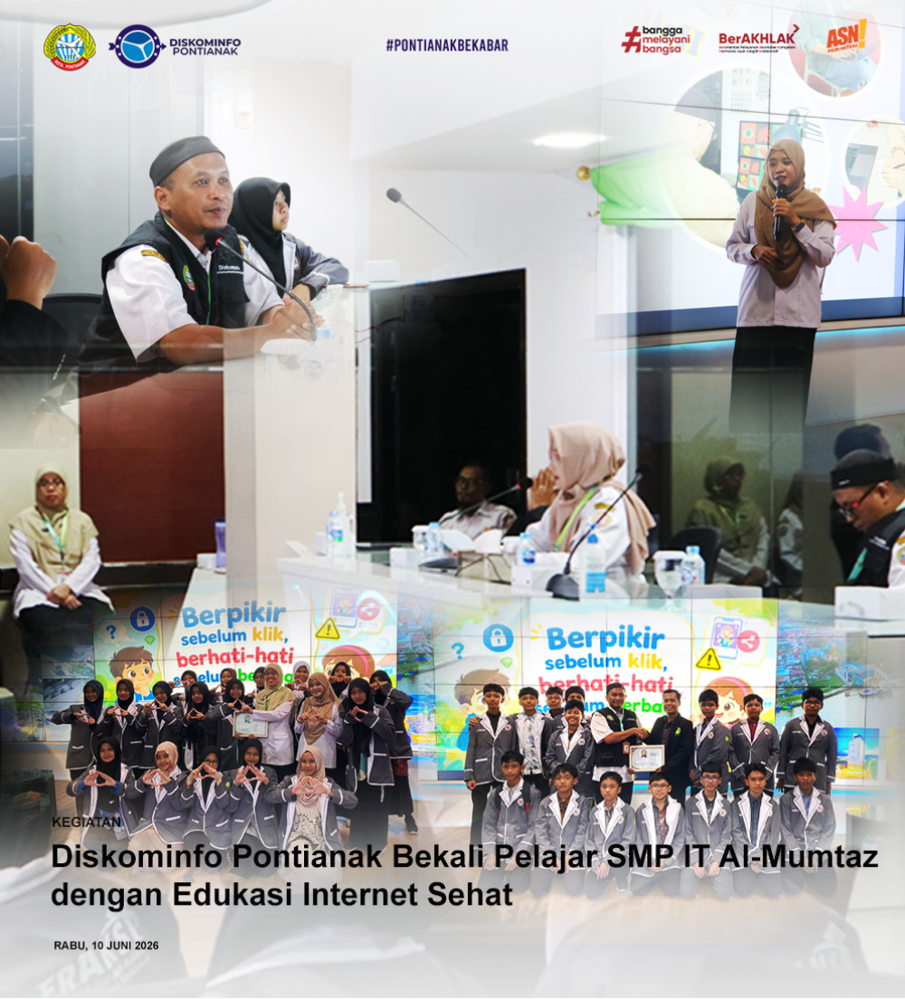 Diskominfo Pontianak Terima Kunjungan SMP IT Al-Mumtaz